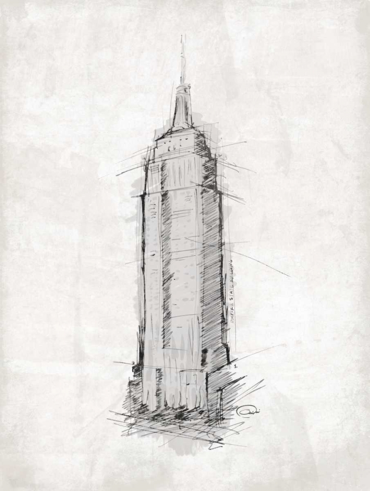 Wall Art Painting id:32096, Name: Empire Sketch, Artist: OnRei