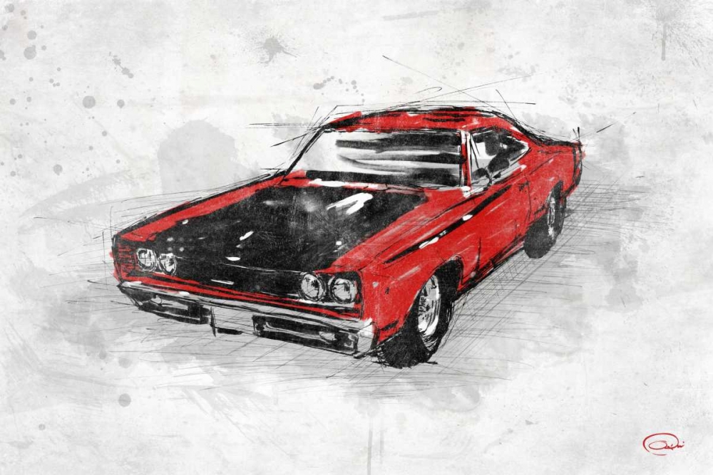Wall art: MuscleCar  A, by OnRei