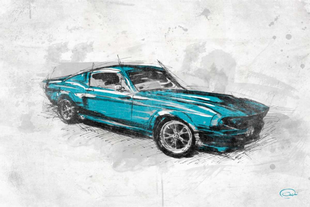 Wall art: MuscleCar B, by OnRei