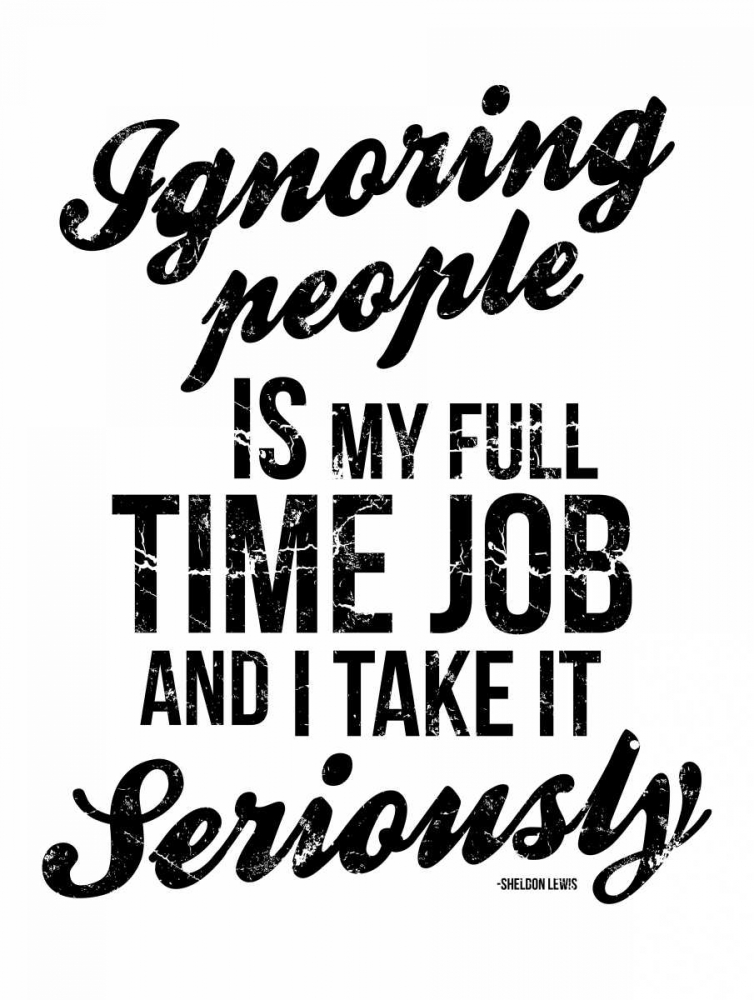 Wall art: Ignoring 2, by OnRei