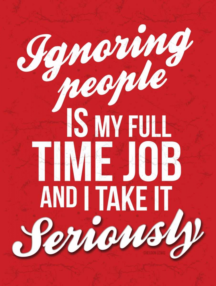 Wall art: Ignoring Red 2, by OnRei