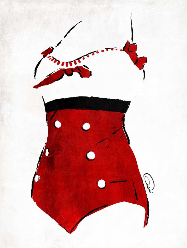 Wall Art Painting id:138968, Name: Vintage Swimsuit 3, Artist: OnRei