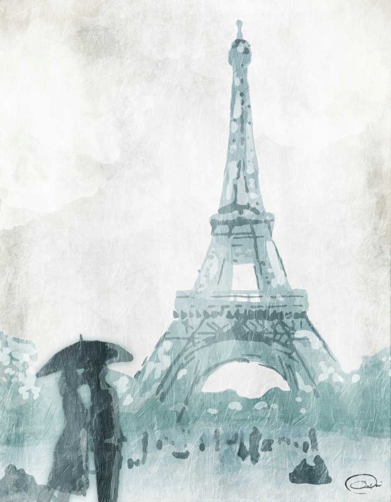 Wall Art Painting id:106781, Name: Love in Paris, Artist: OnRei