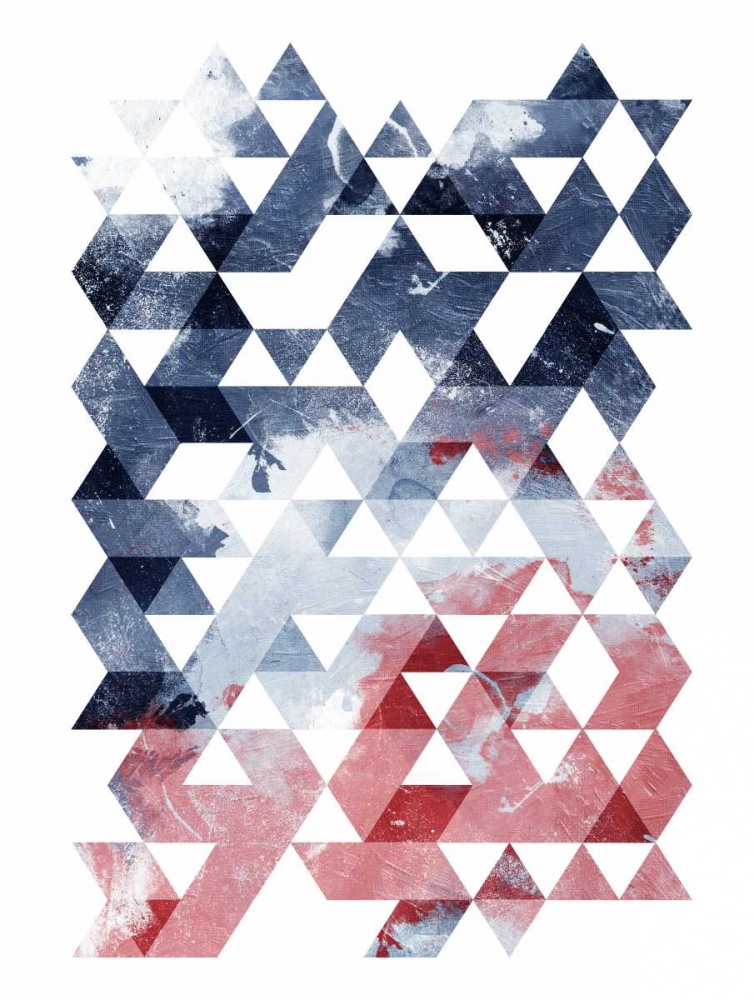 Wall Art Painting id:138999, Name: Americana Triangles Third, Artist: OnRei