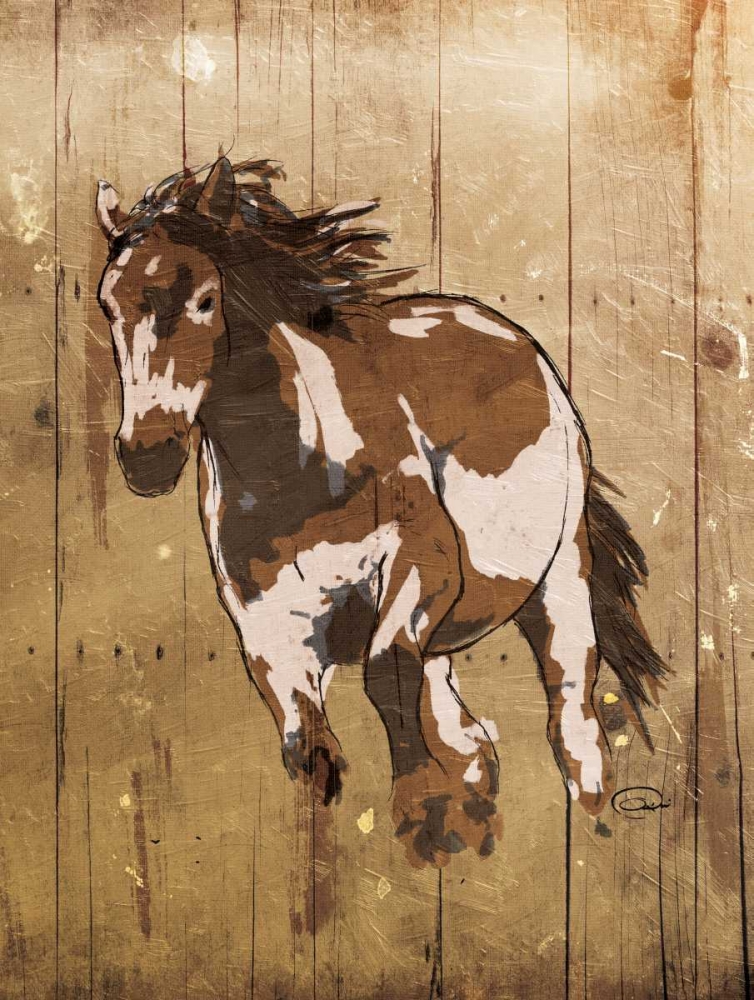 Wall art: Running Horse, by OnRei