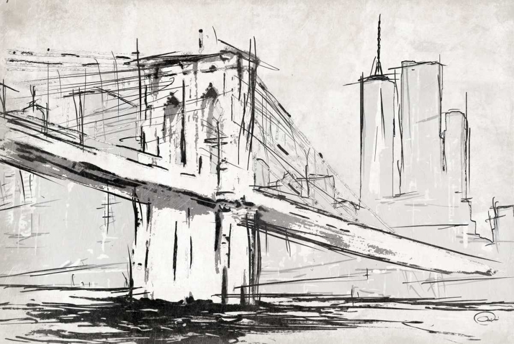 Wall Art Painting id:162210, Name: Brooklyn Sketch, Artist: OnRei