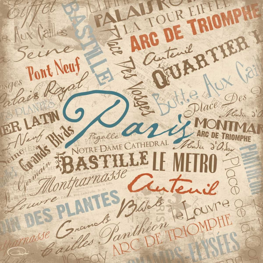 Wall art: FRANCE, by OnRei