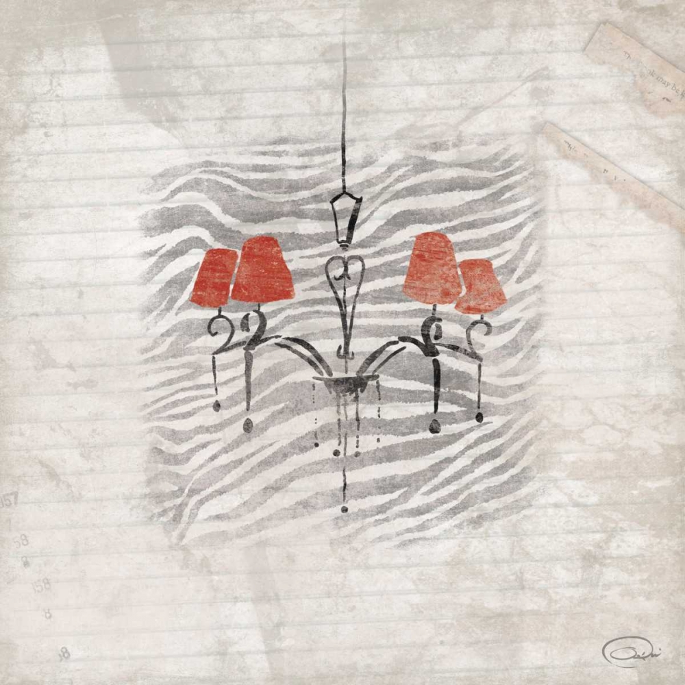 Wall art: Chandeliers B, by OnRei