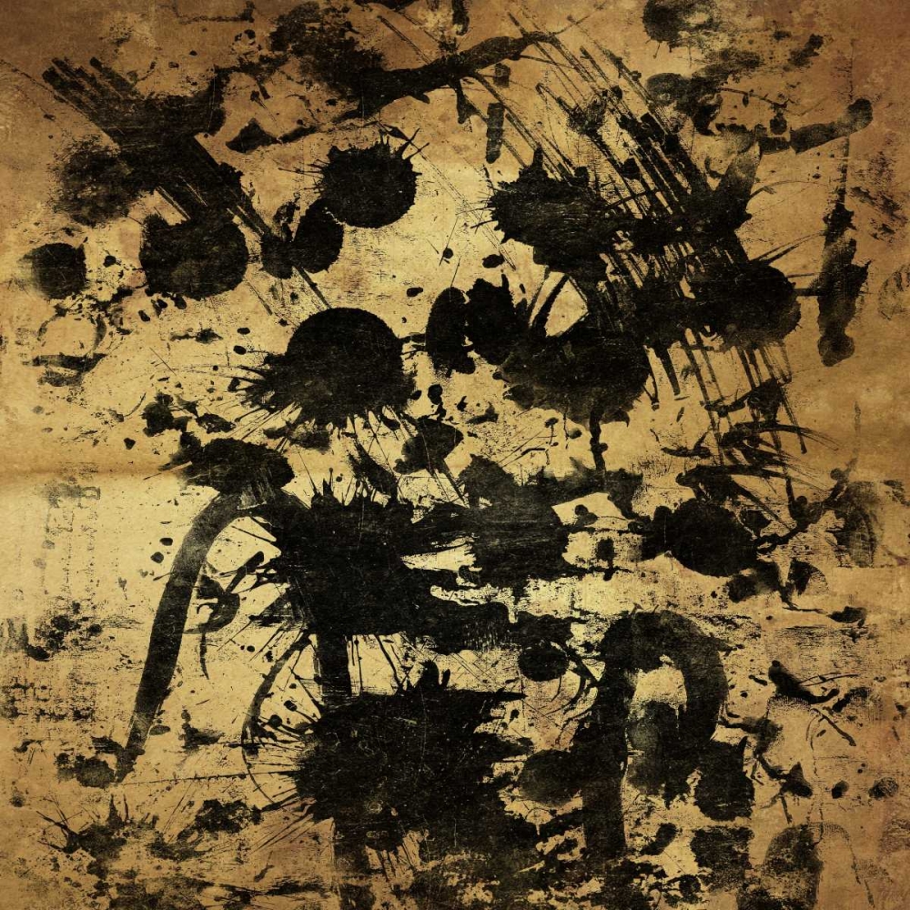 Wall Art Painting id:32224, Name: Splatter GOLD, Artist: OnRei