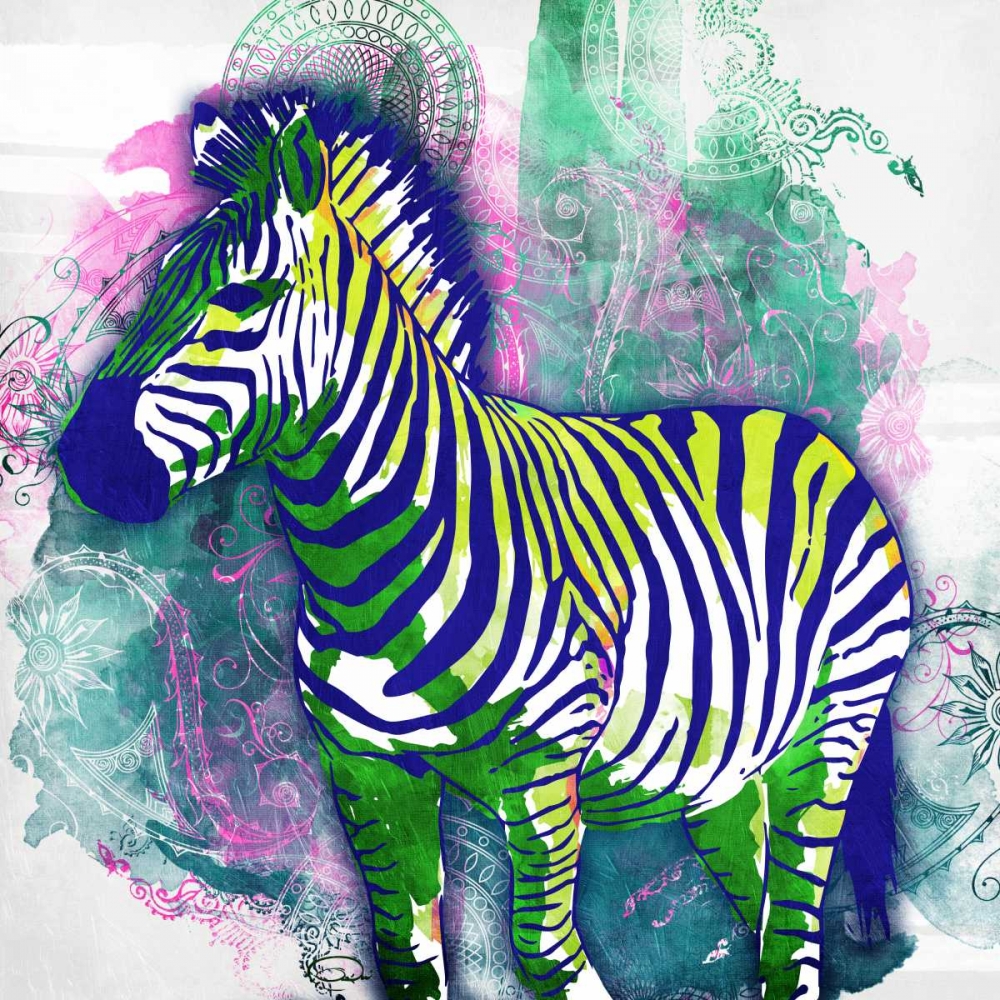 Art Print: Zebra Henna