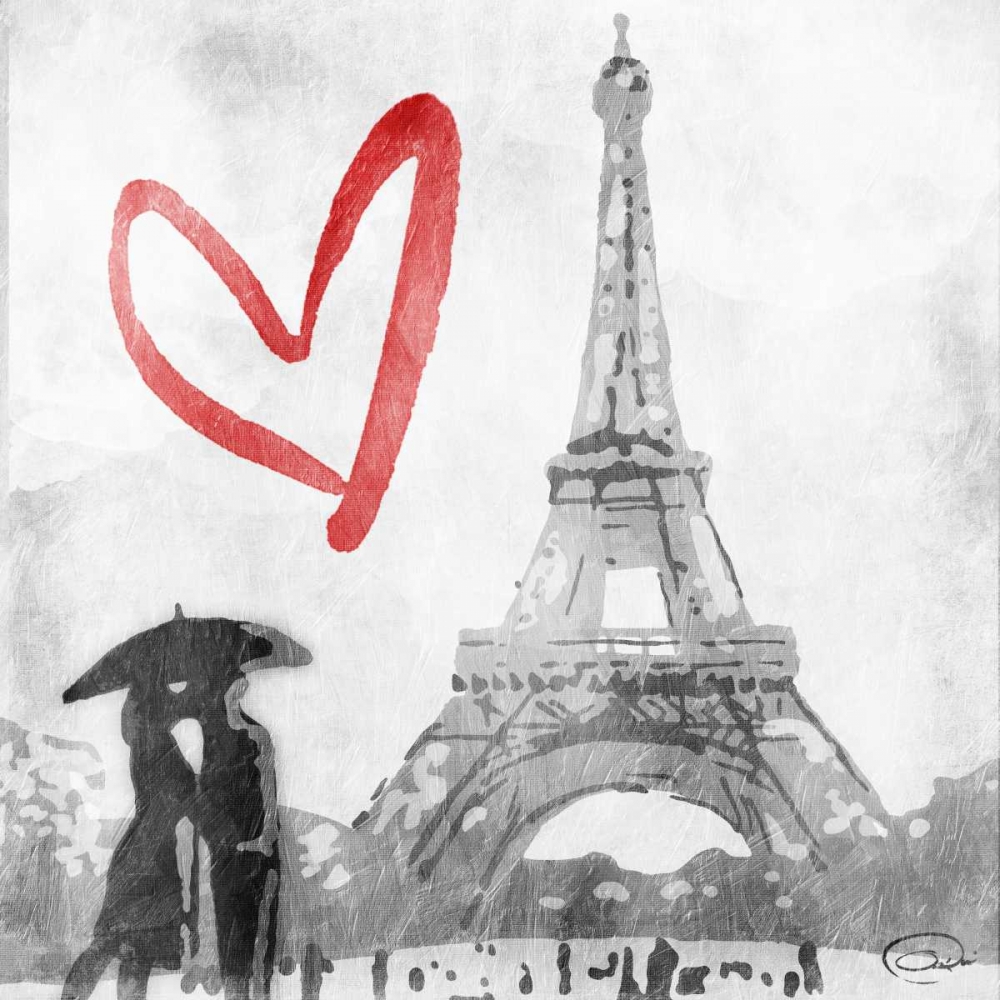 Wall Art Painting id:139020, Name: Love In Paris, Artist: OnRei