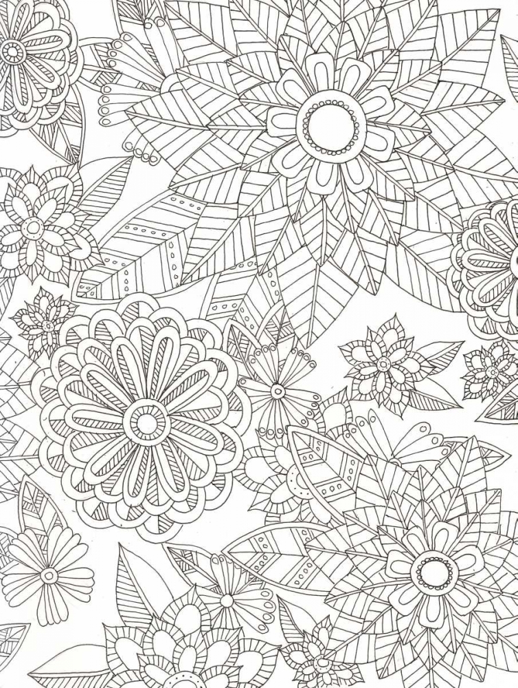 Wall Art Painting id:139069, Name: Floral Garden, Artist: Varacek, Pam