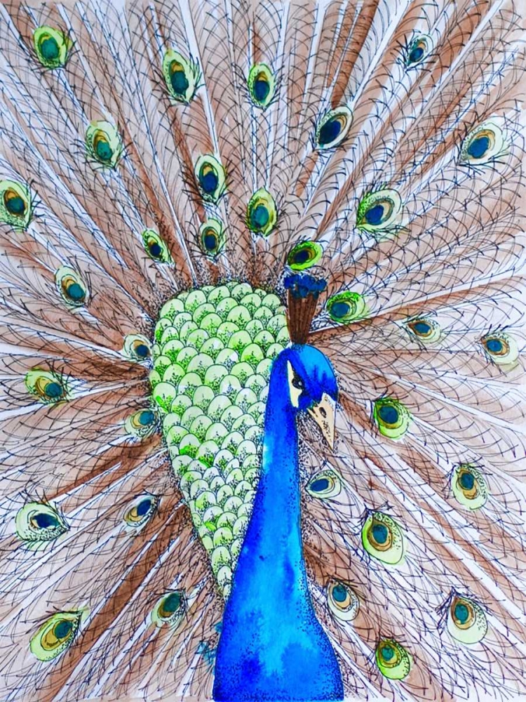 Art Print: Peacock King