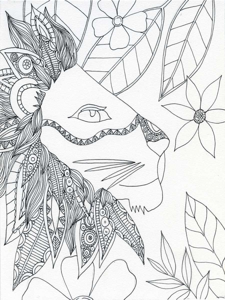 Art Print: String Lion