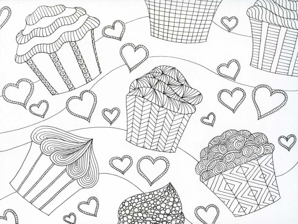 Art Print: Cupcake Love
