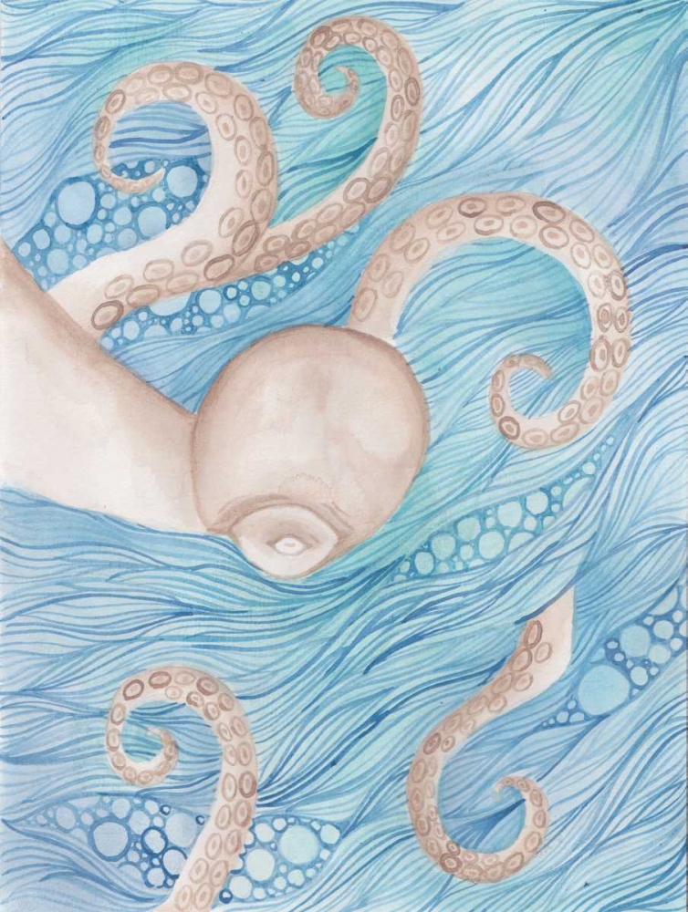Art Print: Sea Of Octopus