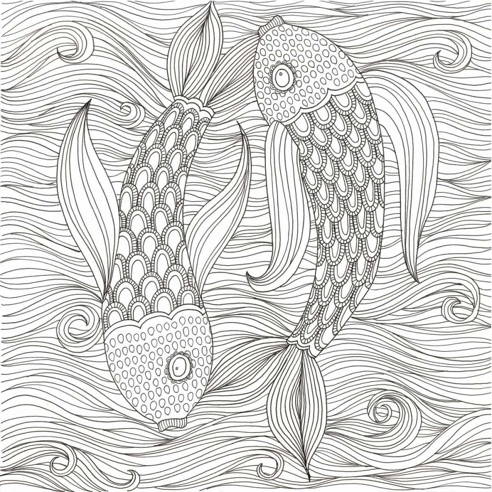 Art Print: Fish Ying And Yang