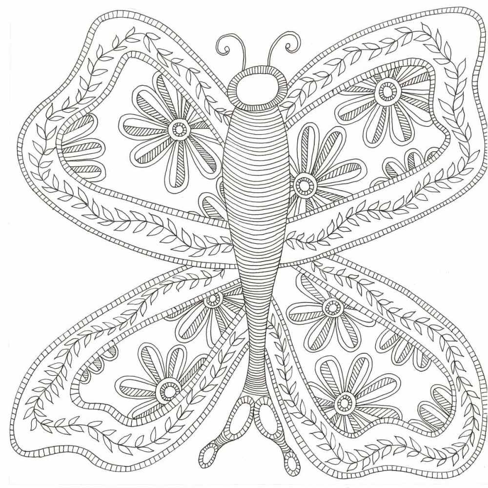 Art Print: Herbal Butterfly
