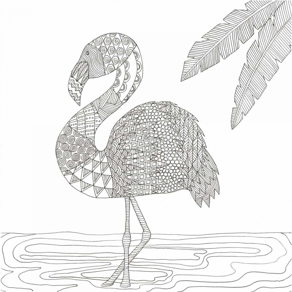 Art Print: Lost Flamingo