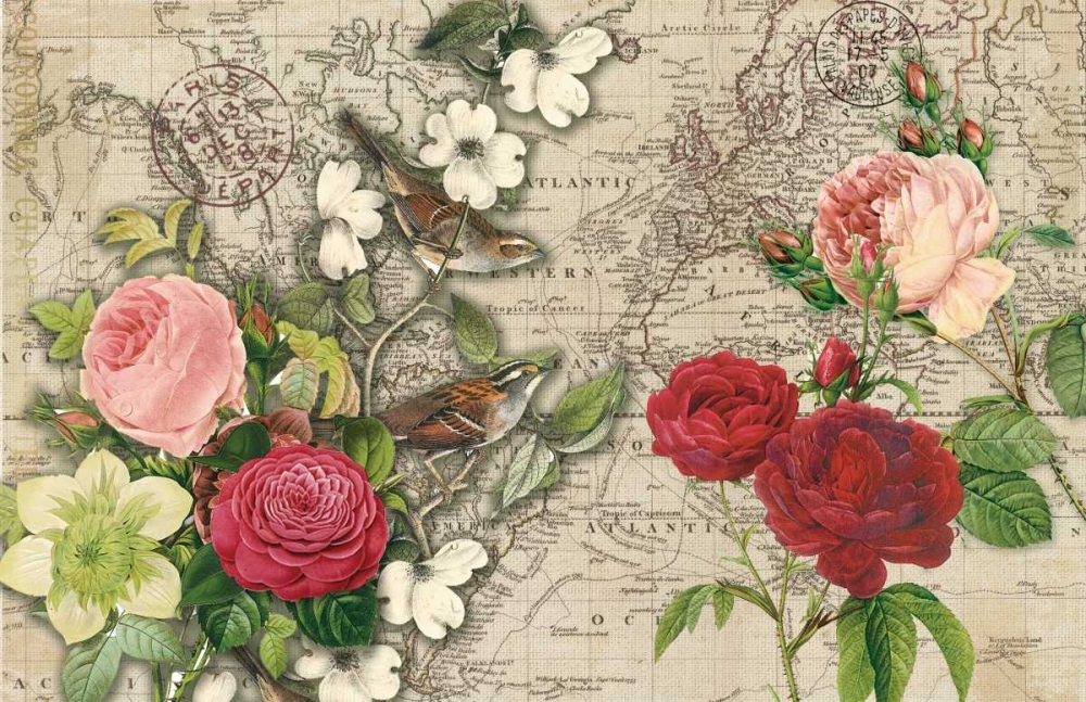 Art Print: Atlas Bird Garden