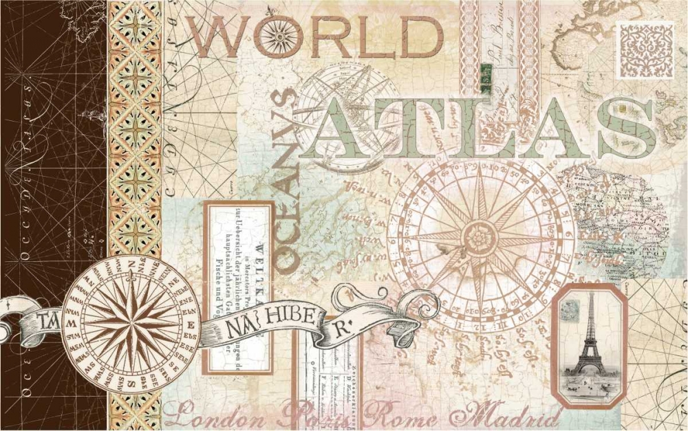 Art Print: World Atlas 1