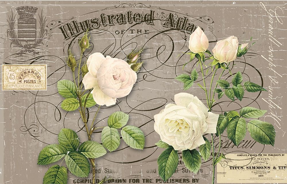 Art Print: English Vintage Floral