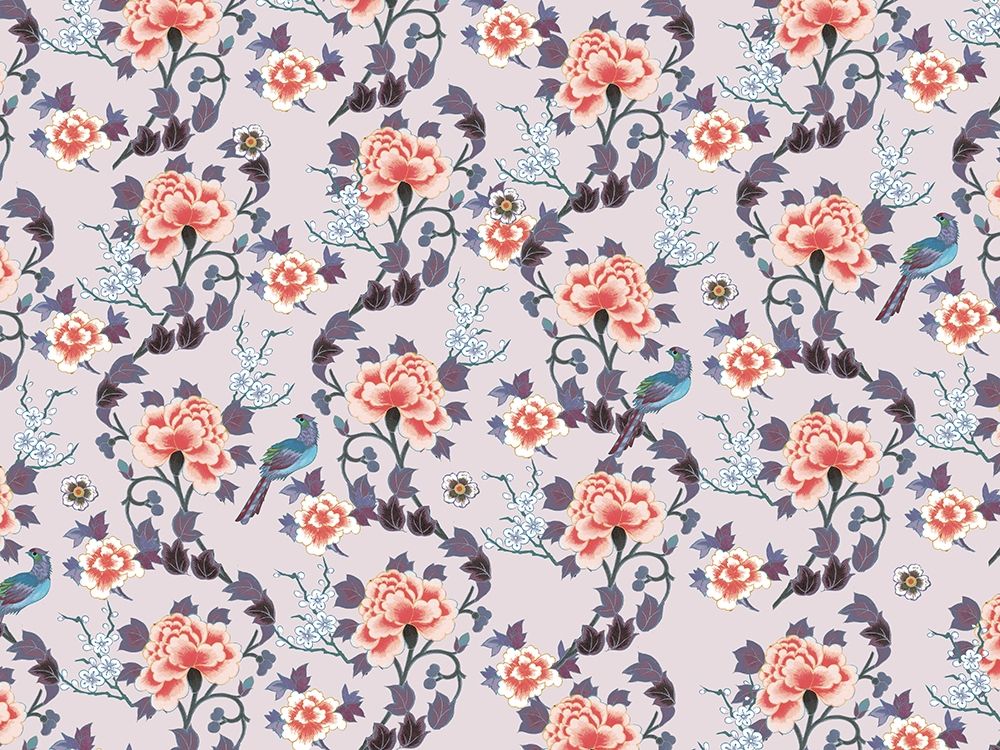 Art Print: Kimono Quilt Floral 1