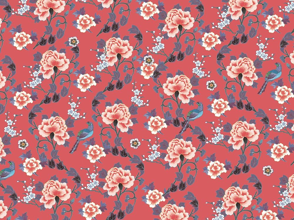 Art Print: Kimono Quilt Floral 2