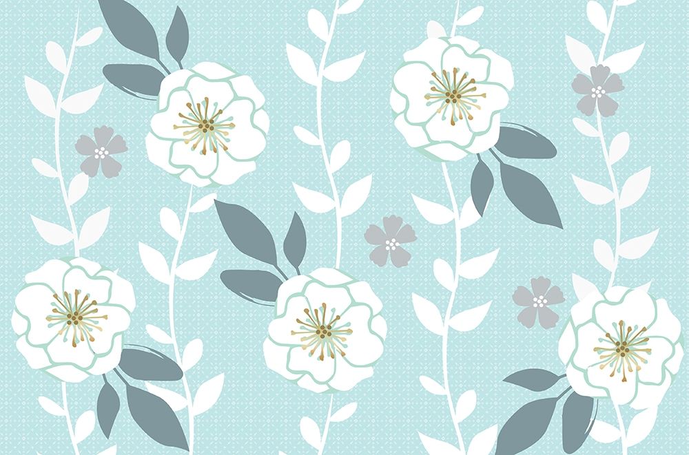 Art Print: Folksy Floral Light