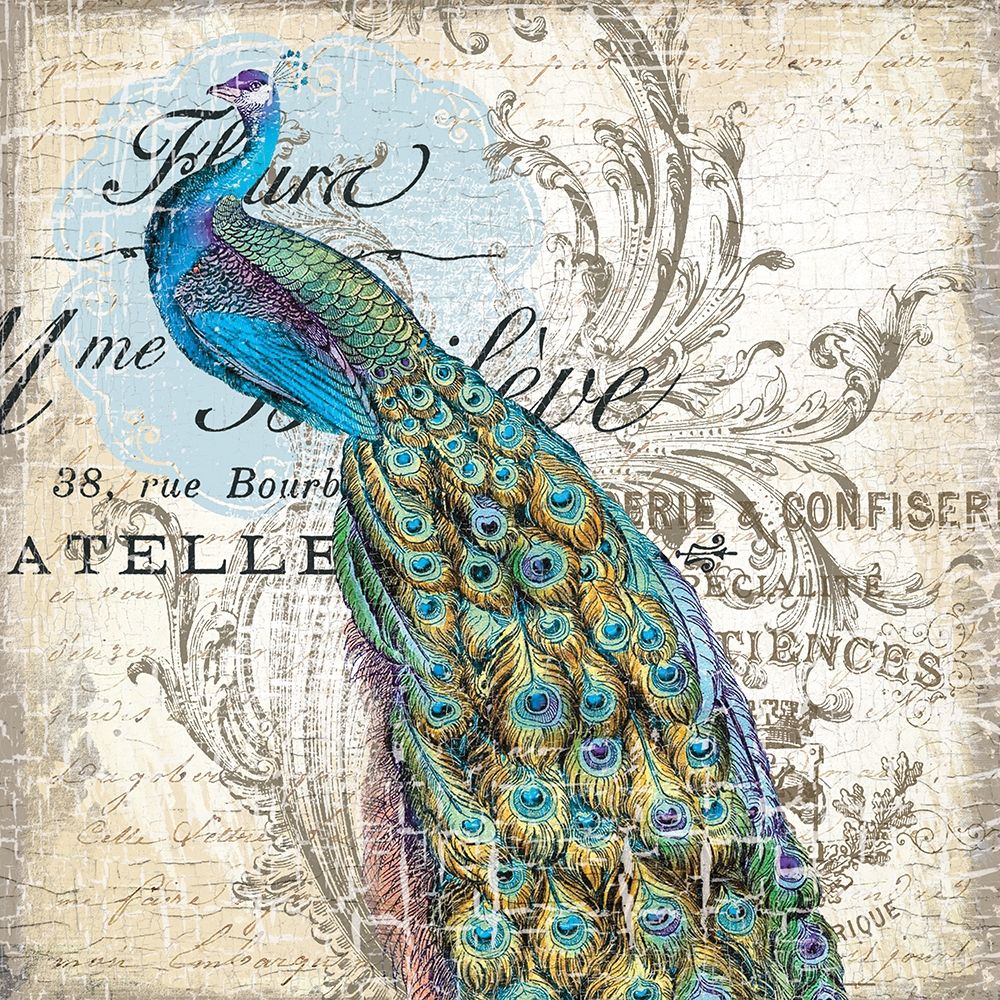 Wall art: Peacock 1, by Lula Bijoux and Company