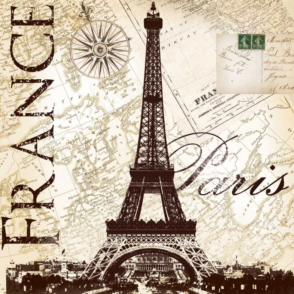 Art Print: Fance Eiffel