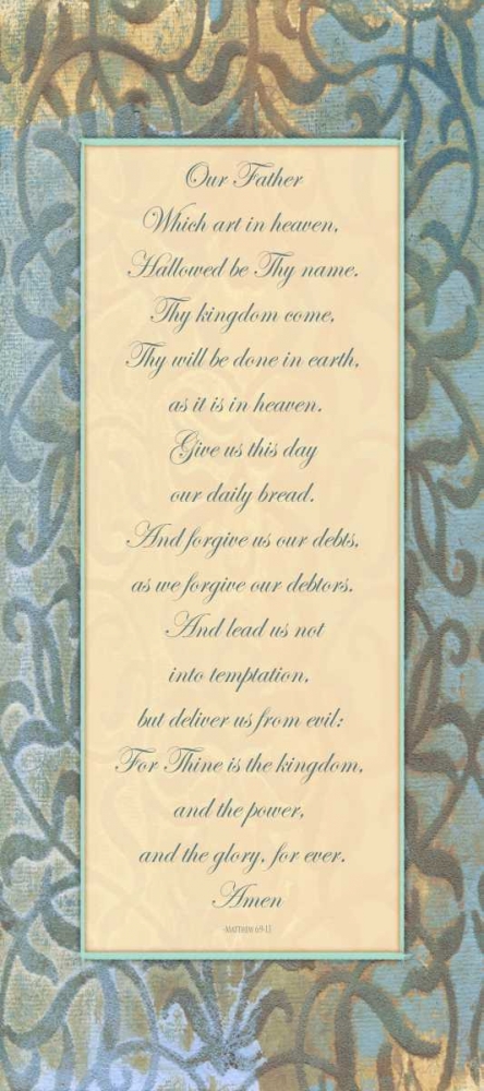 Wall Art Painting id:106908, Name: Our Father Panel, Artist: Haynes, Smith