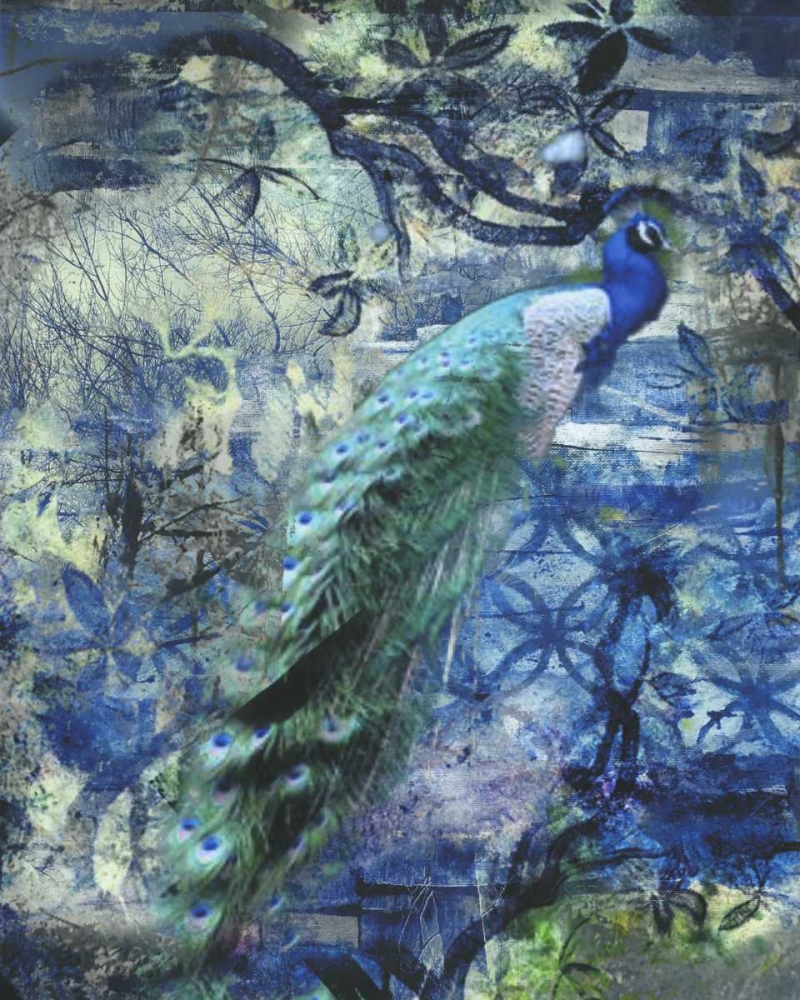 Wall art: Peacock Jungle Sea, by Haynes, Smith