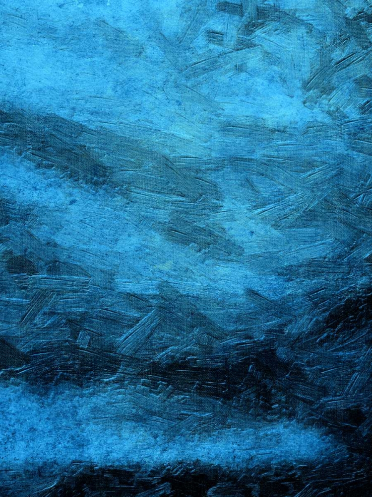 Wall Art Painting id:126011, Name: Indigo Bruch Strokes Abstract, Artist: Lewis, Sheldon