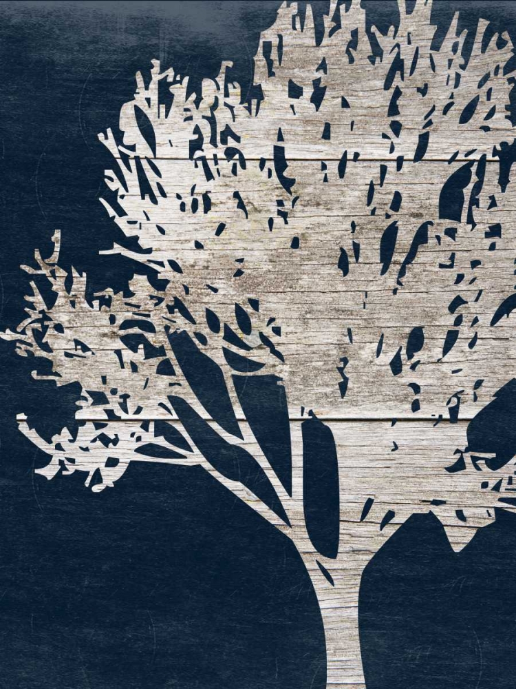 Art Print: Contemporary Indigo Garden