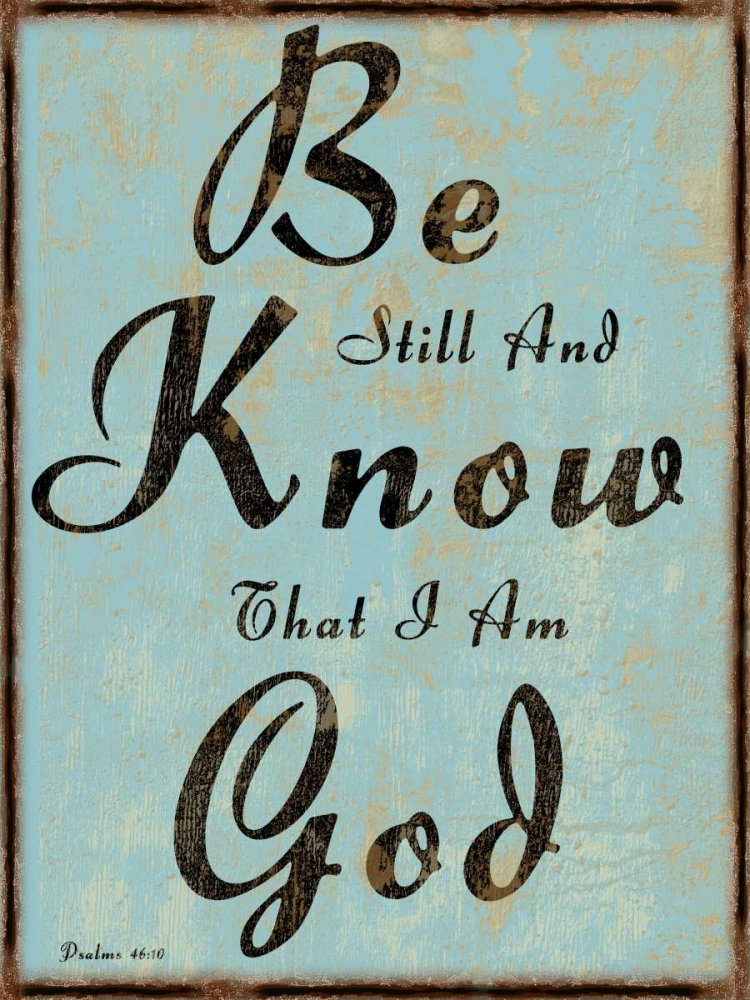 Art Print: Psalms 46-10