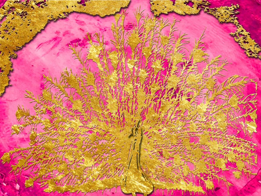 Art Print: Mesmerizing Pink And Gold 3
