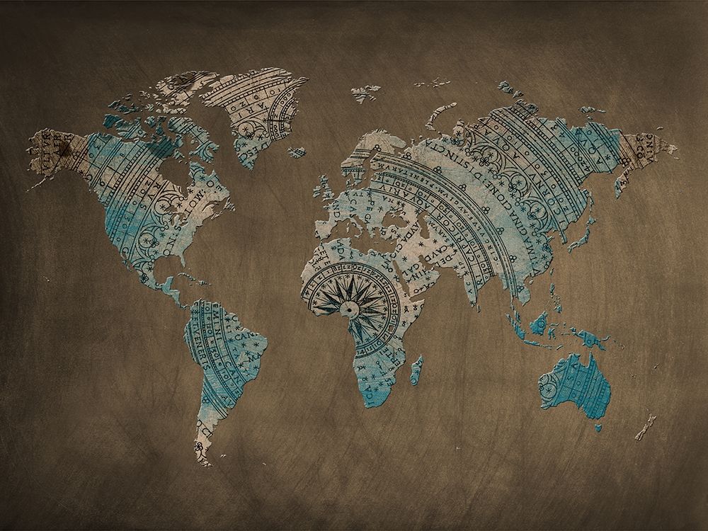 Wall art: Vintage World, by Lewis, Sheldon