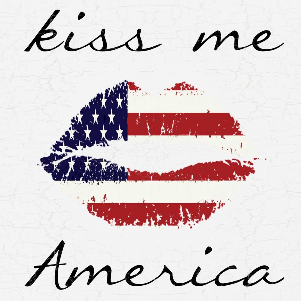 Wall Art Painting id:139508, Name: Kiss Me America, Artist: Lewis, Sheldon