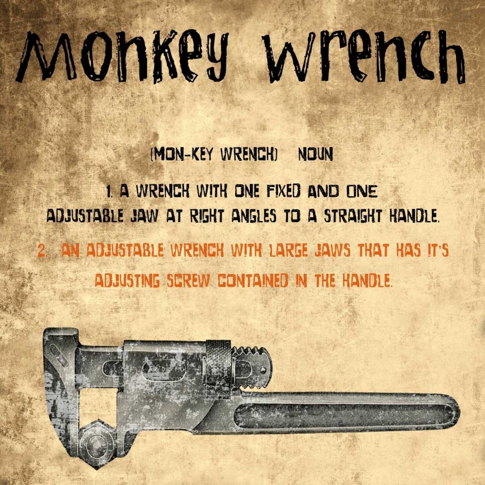Art Print: Monkey Wrench