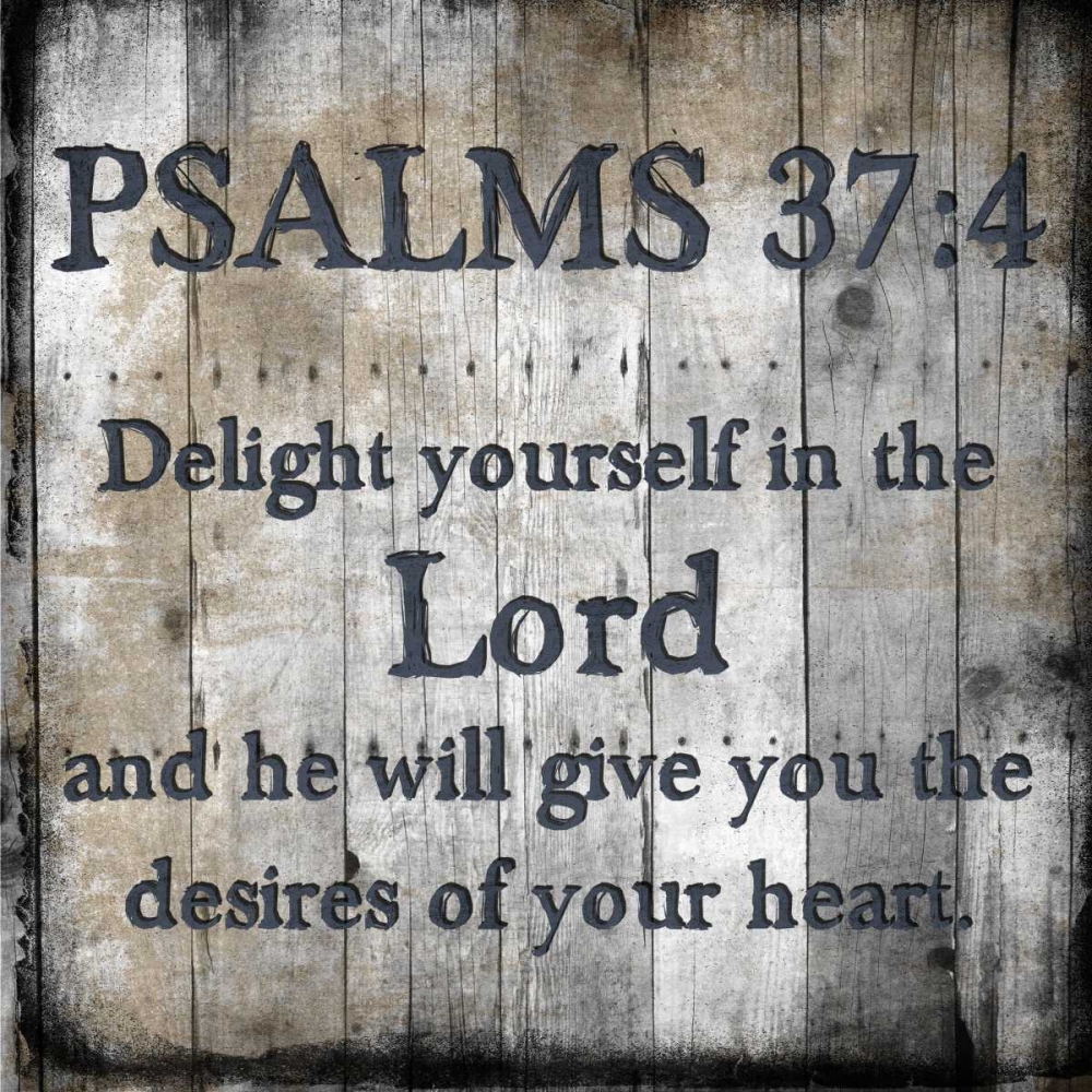 Art Print: Psalms 37-4