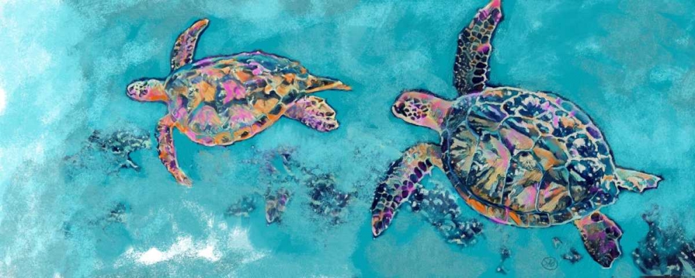 Wall Art Painting id:162523, Name: Turtles Together, Artist: Butcher, Sarah