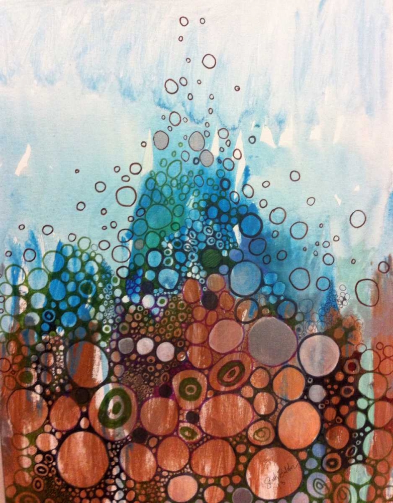 Wall Art Painting id:152852, Name: Blue And Bronze, Artist: Butcher, Sarah