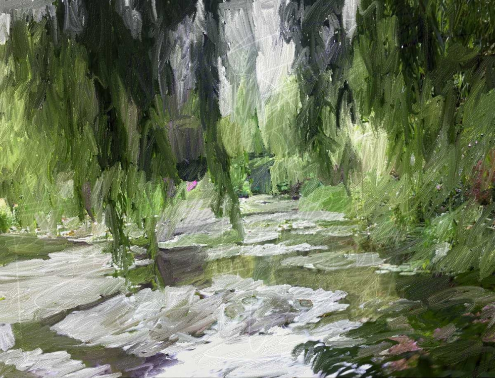 Wall Art Painting id:152859, Name: Monets Tranquil Gardens, Artist: Butcher, Sarah