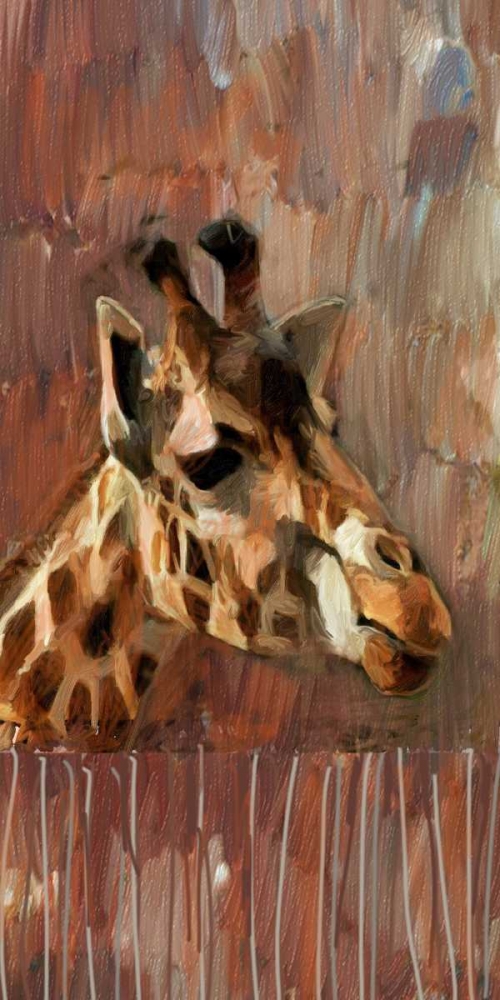 Wall Art Painting id:162542, Name: Giraffe Profile, Artist: Butcher, Sarah