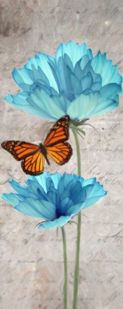 Wall Art Painting id:39428, Name: Blue Floral Panel I, Artist: Greene, Taylor