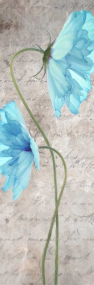 Wall Art Painting id:39431, Name: Blue Floral Panel B1, Artist: Greene, Taylor