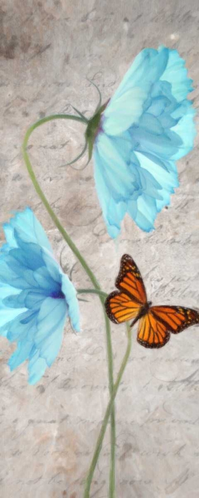 Wall Art Painting id:39430, Name: Blue Floral Panel B, Artist: Greene, Taylor