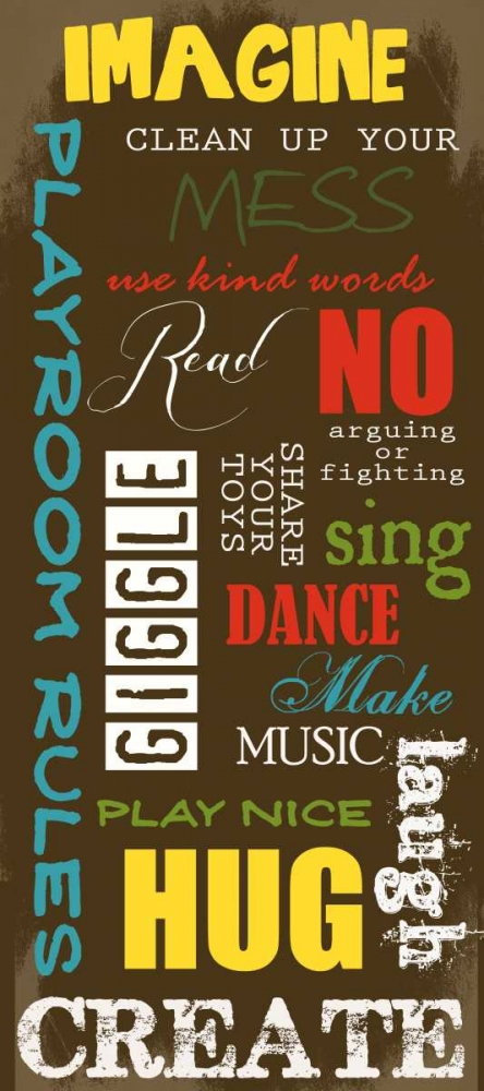 Wall Art Painting id:39484, Name: PLAYROOM , Artist: Greene, Taylor