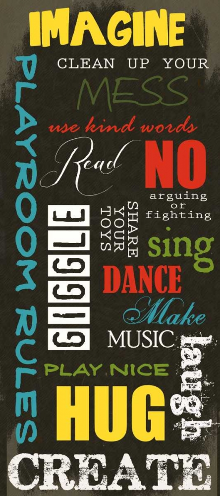 Wall Art Painting id:39483, Name: PLAYROOM K, Artist: Greene, Taylor